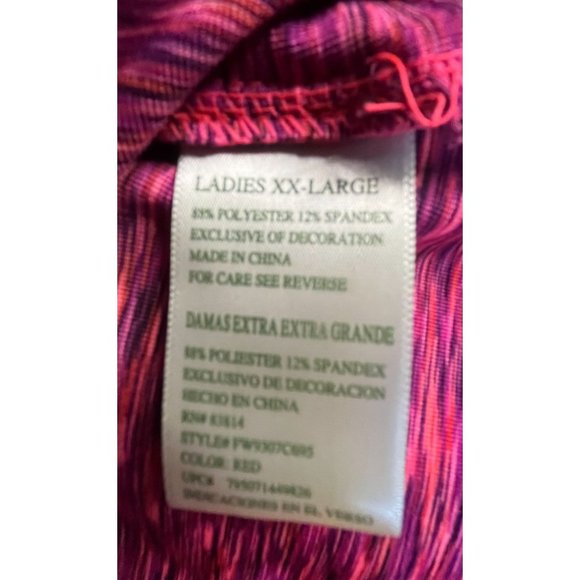 Tangerine Shirt Womens Size XXL Pink Activewear Red - Picture 8 of 8